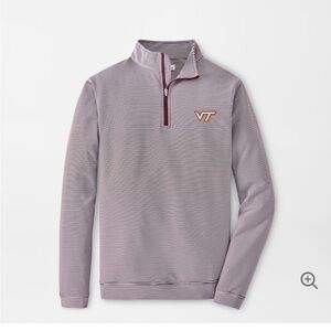 Peter Millar Perth Quarter Zip - Virginia Tech - Size L